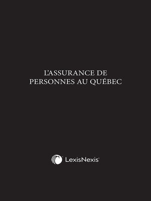 cover image of L'assurance de personnes au Québec